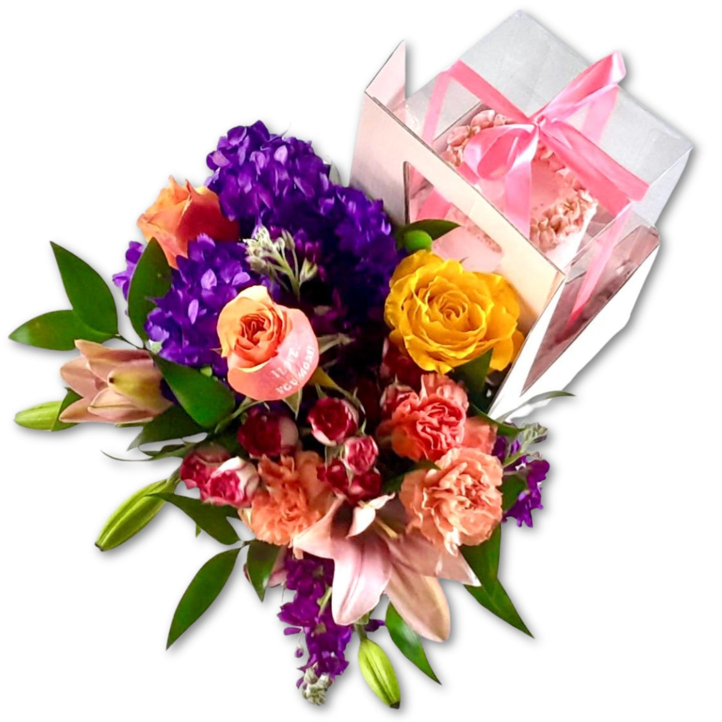 Cake & Flowers Giftbox